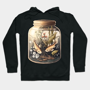 Two Koi Fish in a Terrarium Hoodie